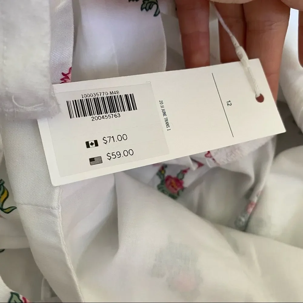 NEW Janie & Jack White Floral Print Jumpsuit 12